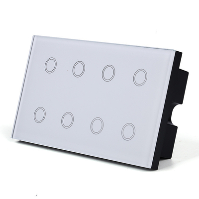 8 Gang Wifi Smart Wall Touch Switch 10A Alexa On Off Light Switch Waterproof