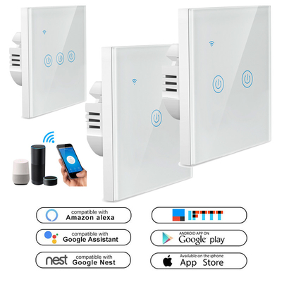 120VAC 2 Gang 1 Way Smart Switch 15A Smart Light Switch Zigbee UK
