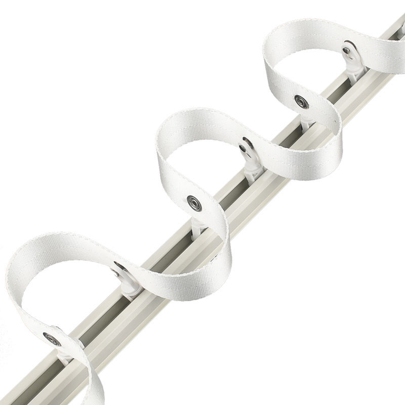 Ceiling Mounted Motorized Electric Ripple Fold Curtain Track S Type Straight Smart Curtain