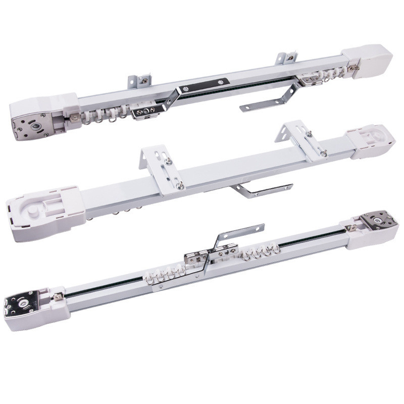 White 50KG Wall Mounted Wave Curtain Track