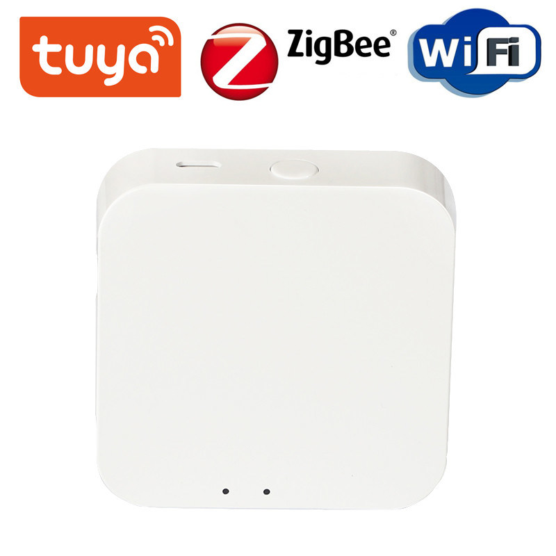 Remote Control Zigbee Wifi Gateway 90mm×90mm Zigbee Gateway Hub Wired